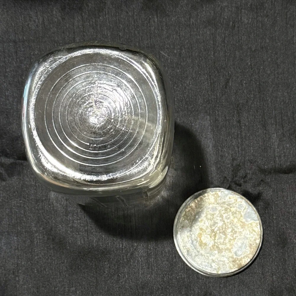 Vintage Ball Special Wide Mouth Half Gallon Mason Jar 64oz Ribbed Glass Zinc Lid